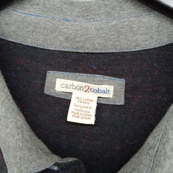Carbon 2‎ Cobalt Shirt Mens XXL Dark Blue Short Sleeve Polo Classicore - Picture 3 of 7